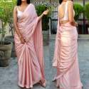Plain silk saree thumb 7