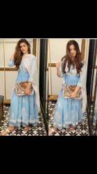 Presenting  New GEORGETTE TOP WITH PLAZO  Duppta  