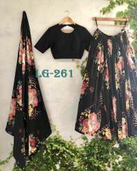 PRINTED FANCY PERFECT  DESIGN LEHENGA CHOLI 