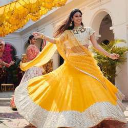 Wedvibes Mustered Lehenga