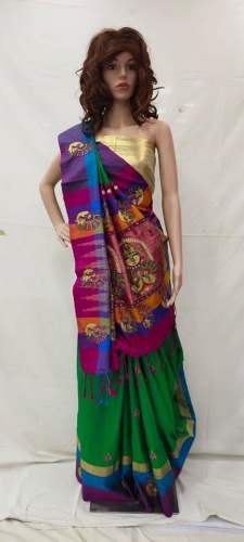 Designer Green Color Saree