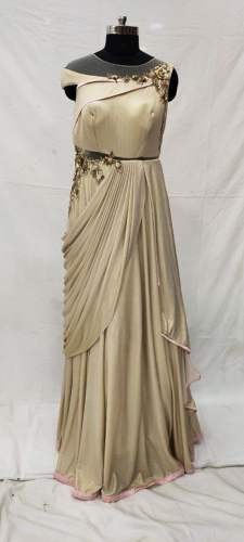 Designer silk Gown