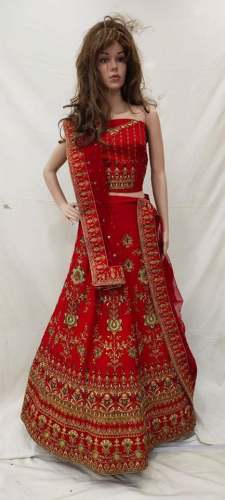 Fancy Red Wedding wear Lehenga Choli