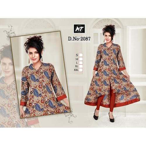 Rayon Printed Kurti by Nikhil Exports