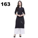 Rayon 2 Tone Slub kurti with palazzo set thumb 4