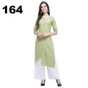 Rayon 2 Tone Slub kurti with palazzo set thumb 5