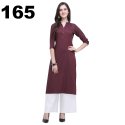 Rayon 2 Tone Slub kurti with palazzo set thumb 6