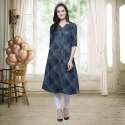 YB Trends Designer Twill Rayon Kurtis thumb 1