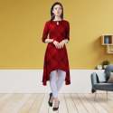 YB Trends Designer Twill Rayon Kurtis thumb 2