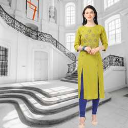 YB Trends Heavy Rayon Embellished Kurtis.