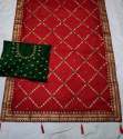 Georgette Embroidered saree thumb 5