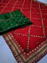 Georgette Embroidered saree thumb 6