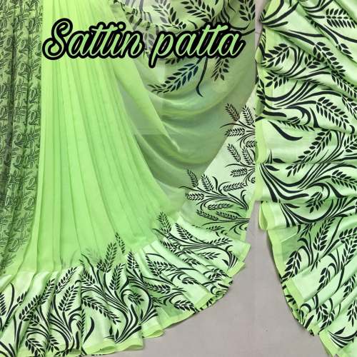 Satin Patta Sarees