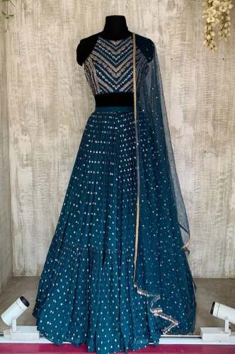 Stylish Georgette Lehenga by Mohini Fab