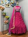 Stylish Georgette Lehenga thumb 9