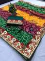 Stylish Multi Bandhej Gota Patti Saree thumb 2