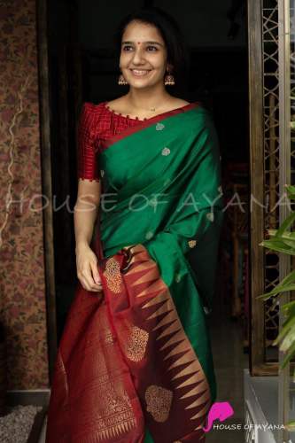 Designer Kanchipurama silk Saree by Dress Bazar