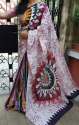 Cotton Malmal Handprint Mombatik Sarees thumb 1