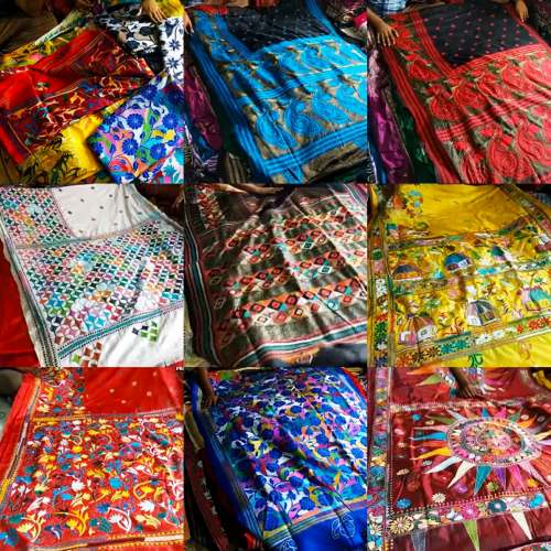 Kantha Stitch Sarees