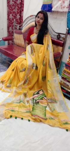 Linen sarees