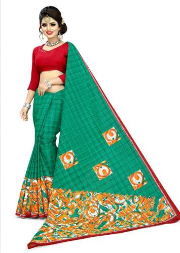 Printed cotton Saree