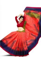 Stylish Printed Cotton saree