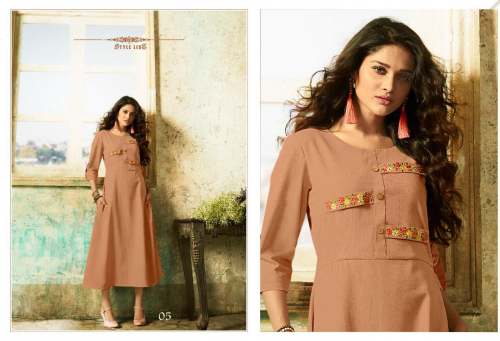 FANCY SLAB COTTON KURTIS -04