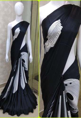 fancy black saree