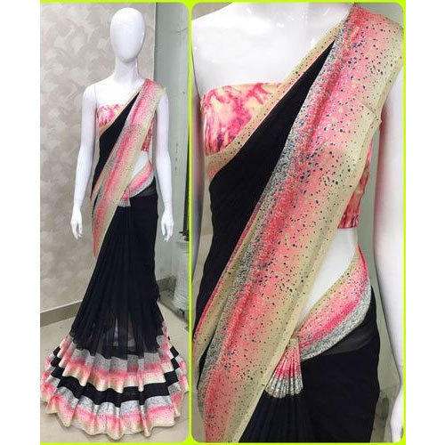 fancy border saree by Fashion Ki Duniya