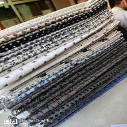 Print on White,Blue and Black shamray