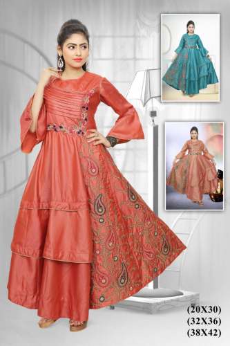 Fashion Long Party Gown by Nusa Garb Inc