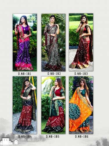 bandhani catalog saree by Great Vila