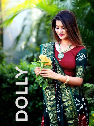 fancy bandhani saree