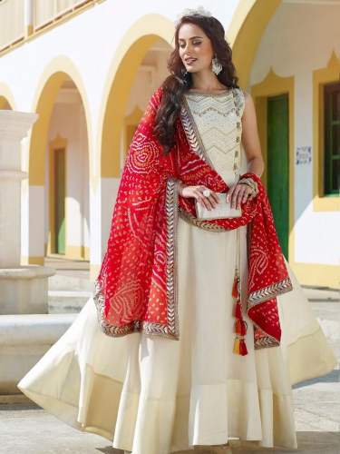Readymade Anarkali Suit by Shrinath bandhejwale