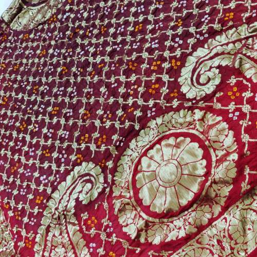 Red Fancy Silk Duppata