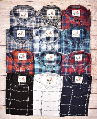 INDIGO CHECK SHIRTS by trendzz