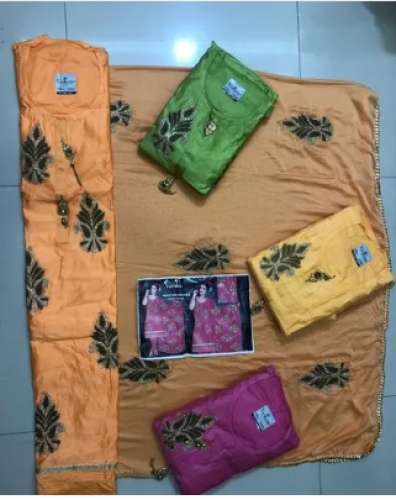 Ladies Cotton Designer Dress Material by Trendz E Mart India