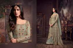 Maisha Net Embroidery anarkali suits
