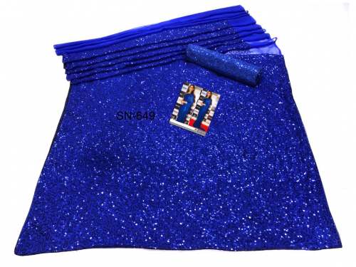 Georgette saree with sequence work