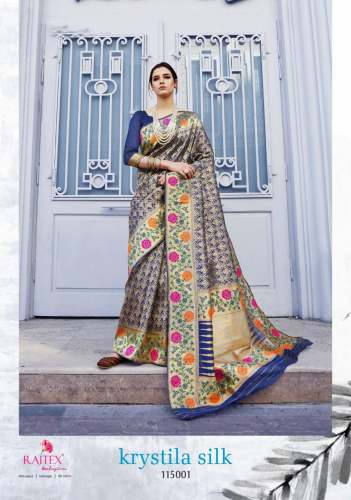 Krystal silk weaving sarees