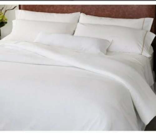 Hotel White Bed Sheet by R Vasanji CO