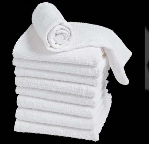 White Bath Towel by R Vasanji CO