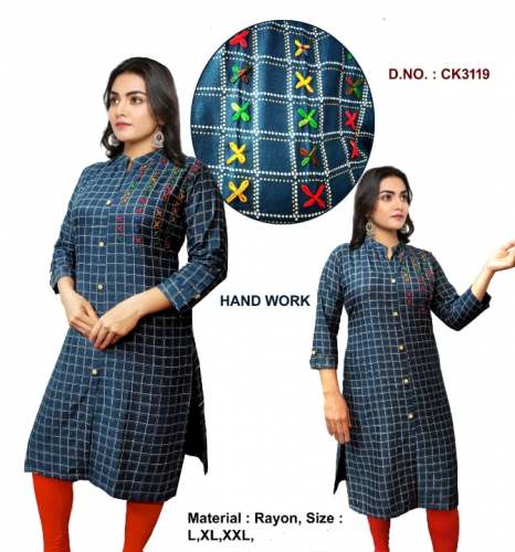 Embroidery Fancy Cotton Kurti