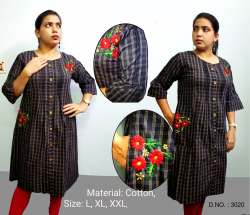Fancy Coloured Embrodery Kurti
