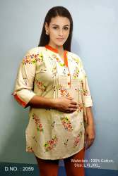 Fancy Cotton Print Kurti