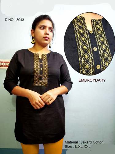 Fancy Jackerd Cotton Kurti