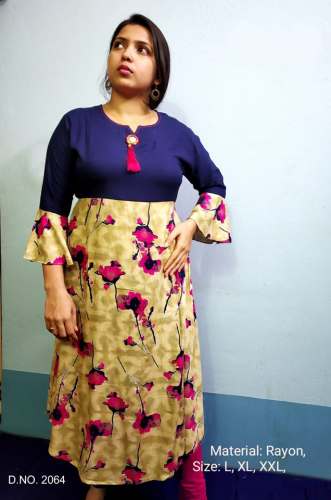 Fancy Long Rayon Kurti