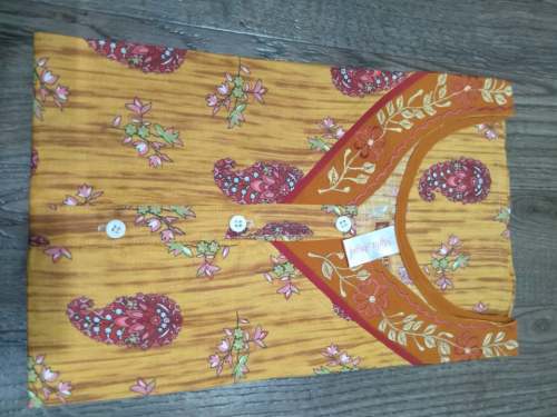 FANCY PRINTED COTTON  NIGHT GOWN