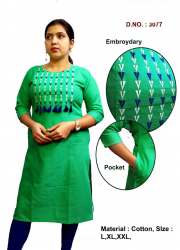 INDRANI Fancy Embroidery Cotton Women Kurti