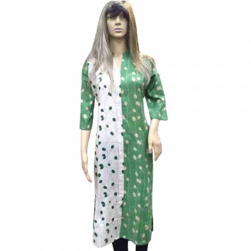 INDRANI Printed Cotton Straight Women Kurti